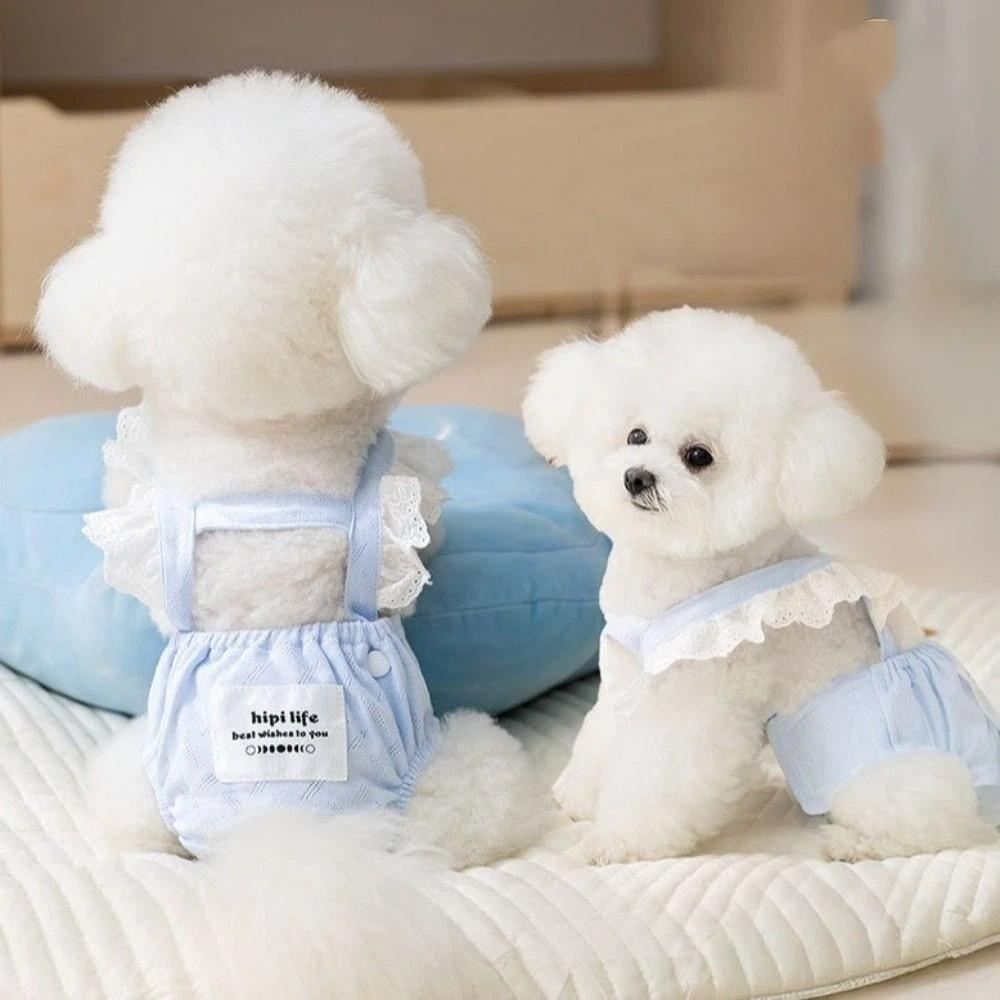 Breathable Pet Jumpsuit Suspenders Style Pet Sanitary Pants Female Dog Shorts  Incontinence