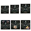 Butterfly Flower Pattern Astrology Tablecloth Tarots Divinations Tablecloth Altars Cloth Divinations Board Game Accessory