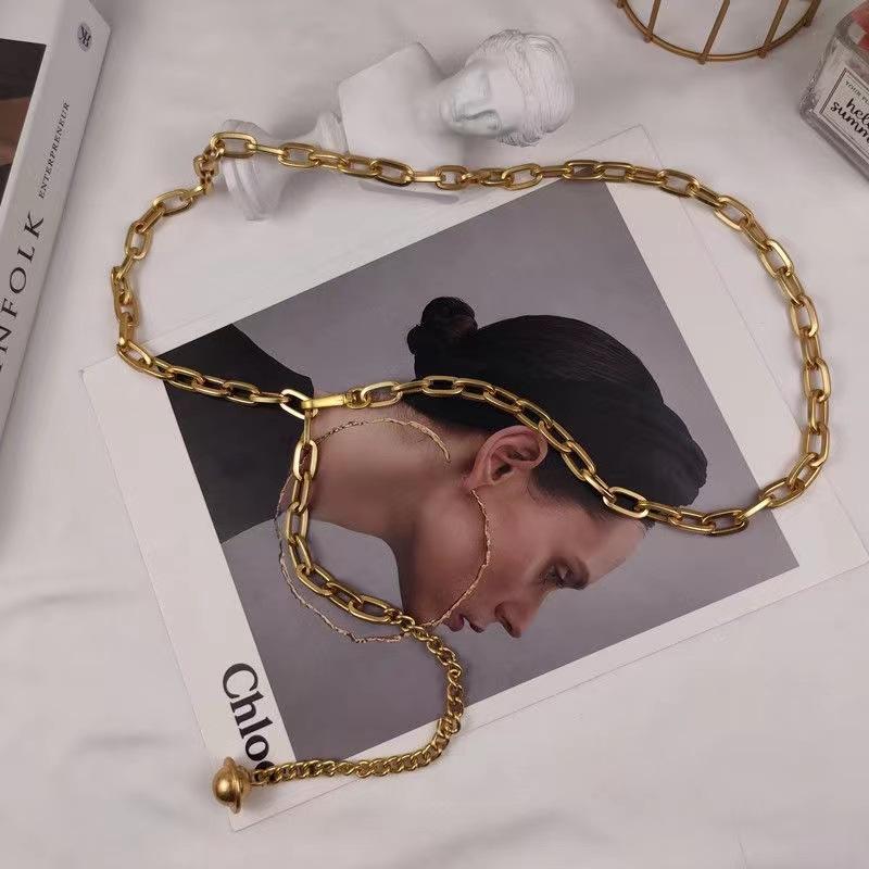 

Золотая цепочка на талию для женской моды, Универсальное металлическое украшение для ремня, Цепочка для платья, рубашки, Ремень, Цепочка для брюк, Цепочка для тела