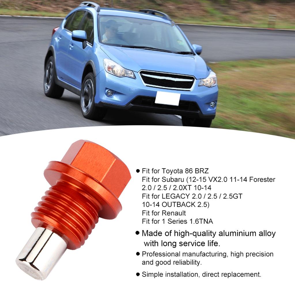 Magnetic Oil Drain Plug Screw Aluminium Alloy Modification