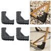 Chair Leg Floor Protectors Anti Skid Wear Resistance PP Outdoor Camping Chair Leg Cover 4 Pcs