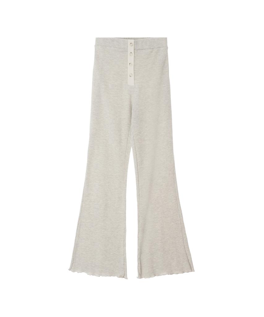 Iteoneolmomeonteu Waffle Bootcut Pants - Oatmeal