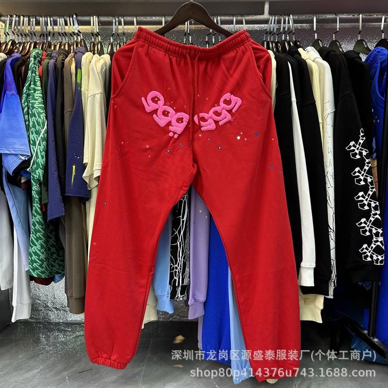 2026 Unisex 555555 Mesh Foam Print Hip Hop Loose Heavyweight Fleece Hooded Sweatshirt