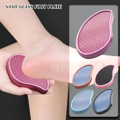 Nano Glass Foot Grinder To Remove Dead Skin Calluses Foot Plate File To Heel Scraping Sole Skin Remover Pedicure Grinding Stone