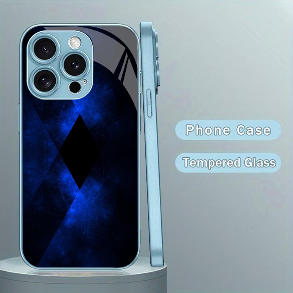 Electroplated Silver Tempered Glass Phone Case for iPhone Case for 11/12/13/14/15/16/17 Pro MAX