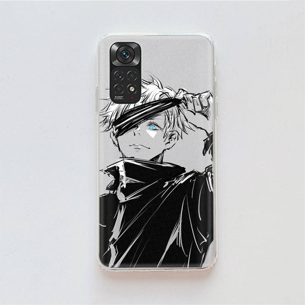 DT22 Jujutsu Kaisen Case for Samsung A04 A14 A23 A34 A54 M23 M33 M52 M53 Realme 10 9 C30S C35 C55 VIVO Y02S Y21 Y33S Y51 X80 Pro Clear Cover