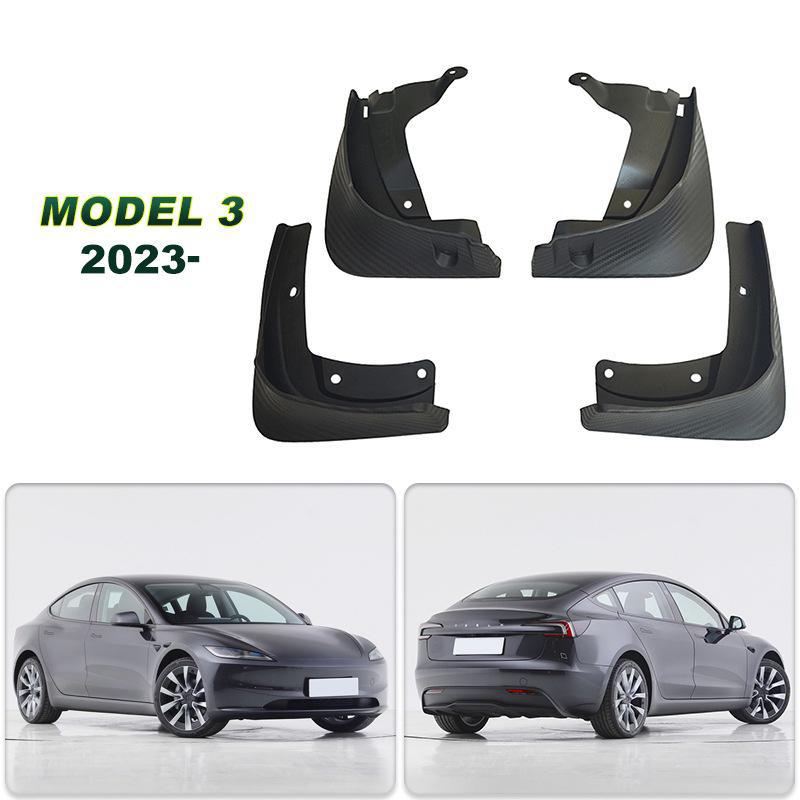 2023-2024 Tesla Model 3 Carbon Fiber Tire Fenders Upgrade