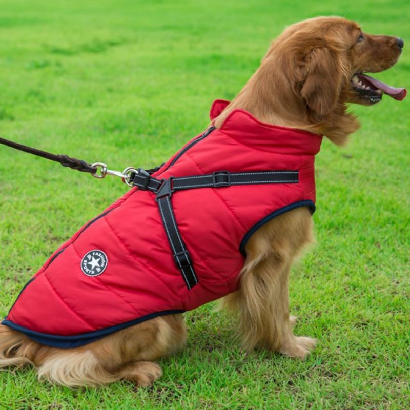 Large Dog Jacket Winter Pet Jacket Warm Dog Clothes For Labrador Waterproof Big Dogs Coat Chihuahua
