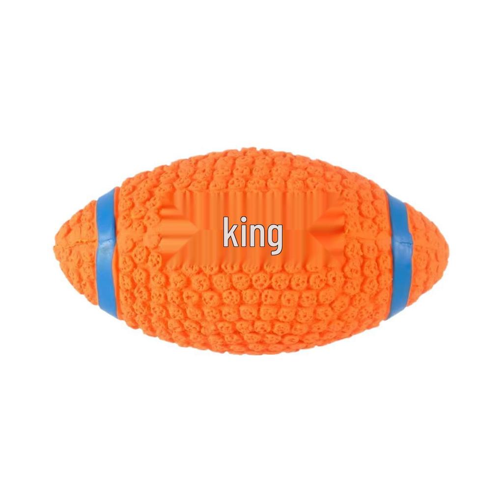 Corgi Squeaky Latex Rugby Toy for Dog Teeth Cleaning