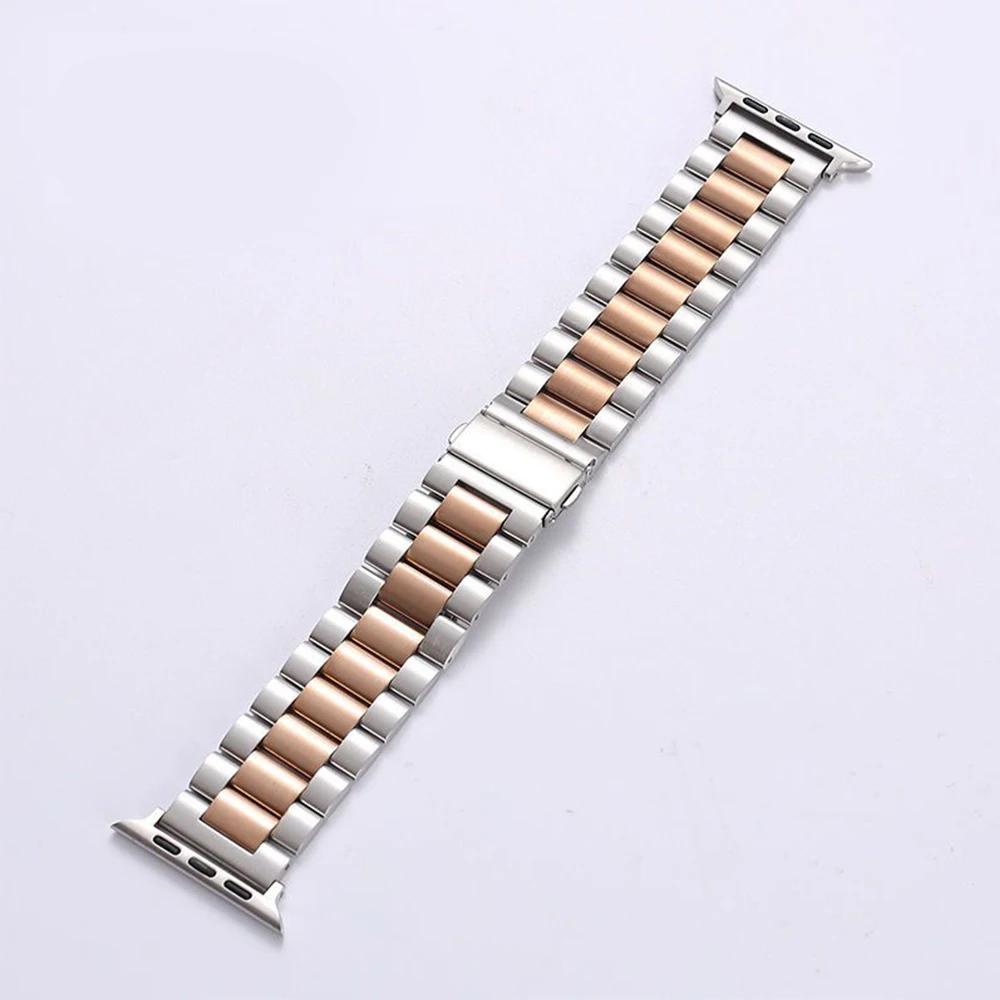 Stainless Steel Strap for Apple Watch Band 38/42mm 41mm 40/44mm 45mm 49mm Series 9 8 7 6 SE Ultra 54321 On Iwatch Metal Bracelet