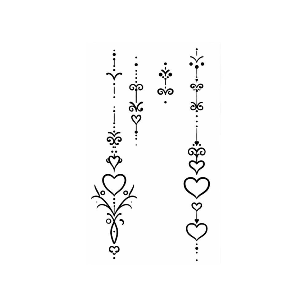 Mehndi Designs Sofort-Abziehbilder Blume Hand-Tattoo Henna-Tattoo Aufkleber Musikfestival