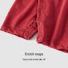 Guaqi Bear Baby Tomato Red Cotton Short Sleeve Romper