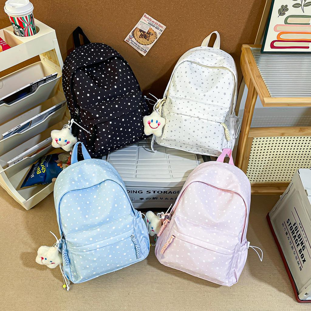 Schoolbag Japanese ins Small Fresh Backpack Women's Large Capacity Mori School Style Student School Bag Casual Printed Backpack