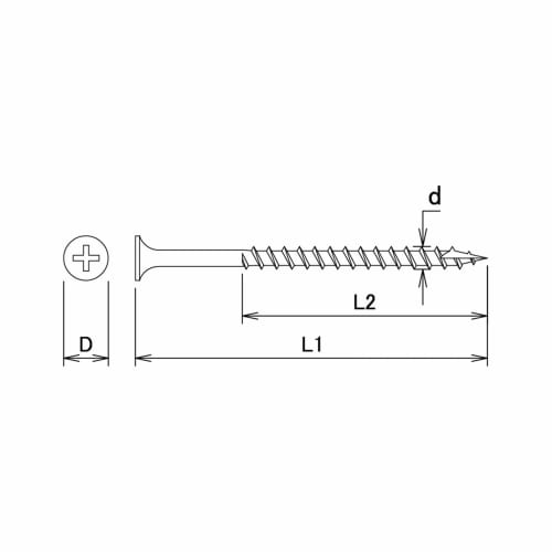DAIDOHANT Coarse Thread Black (Nominal Diameter D) 3.8 X (Length L1) 32mm (Bell / Full Thread) Iron/Zinc Phosphate (Pack of 160) 10176789