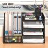 Multi-Layer Desk Organizer for Office Supplies and File Storage