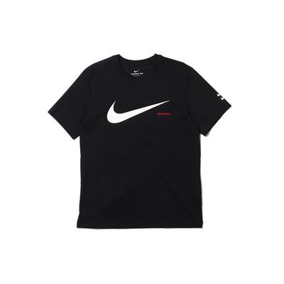 Swoosh Logo Cuff Short Sleeve T-Shirt Men Tops Black CK2253-010