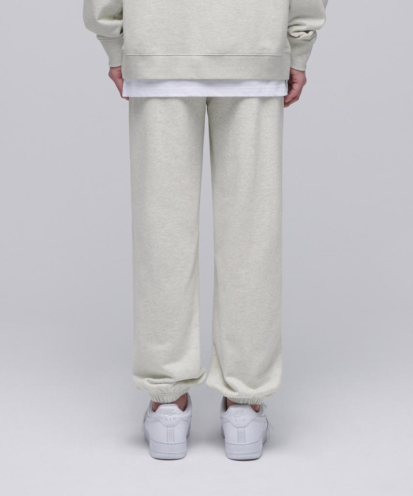 MUSINSA STANDARD Pin Tuck Wide Sweatpants [Oatmeal]