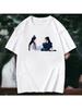 Le T-shirt Imprimé Indompté Mo Dao Zu Shi Shirt Wei Ying Hauts en Coton Tee Lan Wangji Shirt Wang Yibo Xiao Zhan Tee Yizhan T-Shirt