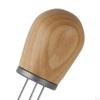 Wooden Coffee Tamper Espresso for . Stainless Steel Flat with Height Adjustable Handle