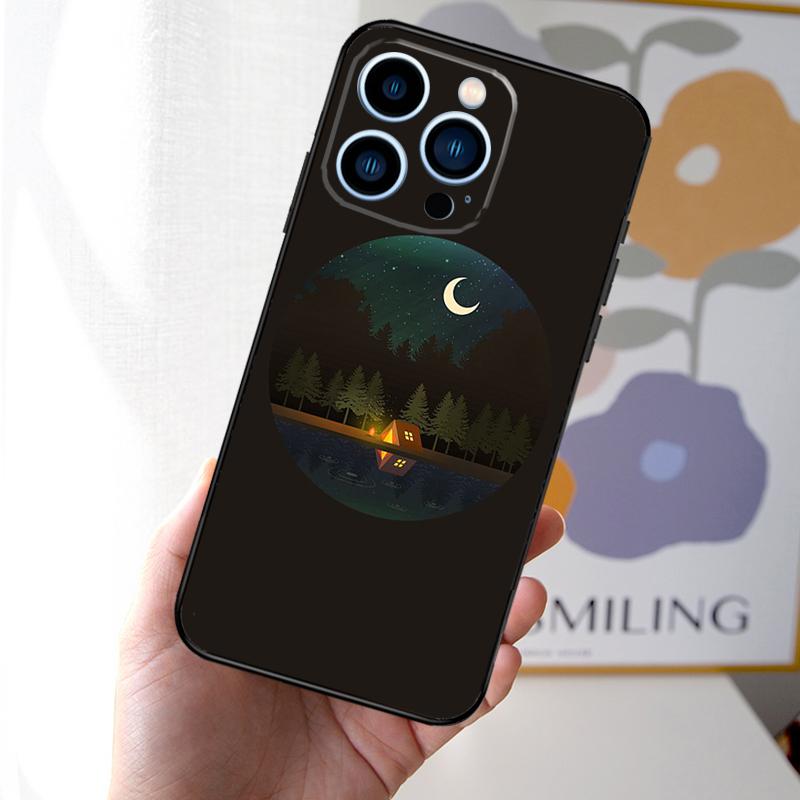 Nature Camping Art Phone Case For iPhone 13 12 11 Pro Max 13 Mini X XR XS Max 7 8 Plus SE 2020 Back Cover