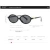 2PACK Sexy Small Oval Sunglasses for Women  Brand Designer Fashion Luxury Shades UV400 Black Eyewear Men Vintage Sun Glasses