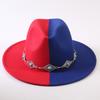 Popular European and American Classic Double-color Wide-brimmed Top Hat Men's and Women's Fashion OL Style Cowboy Hat Jazz Hat