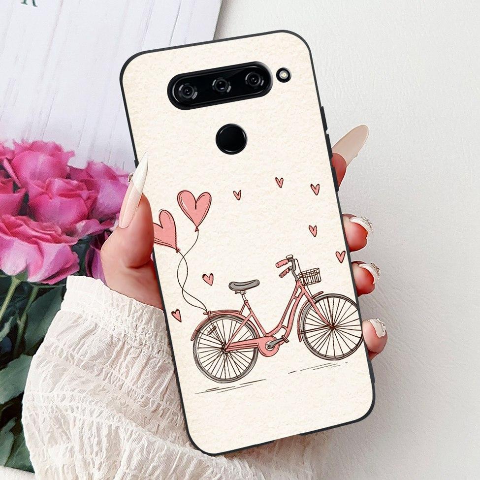Funda For LG V40 ThinQ Case Cover Silicone Luxury Fashion Cute Cat Cool Shockproof Bumper Casing For LG V405 LM-V405 LM-V409N