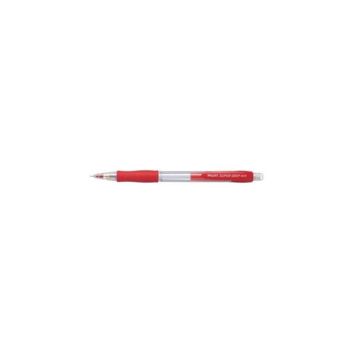 Porte-mines Pilot Supergrip - Rouge - 0,5 Mm - Set De 12 Pièces