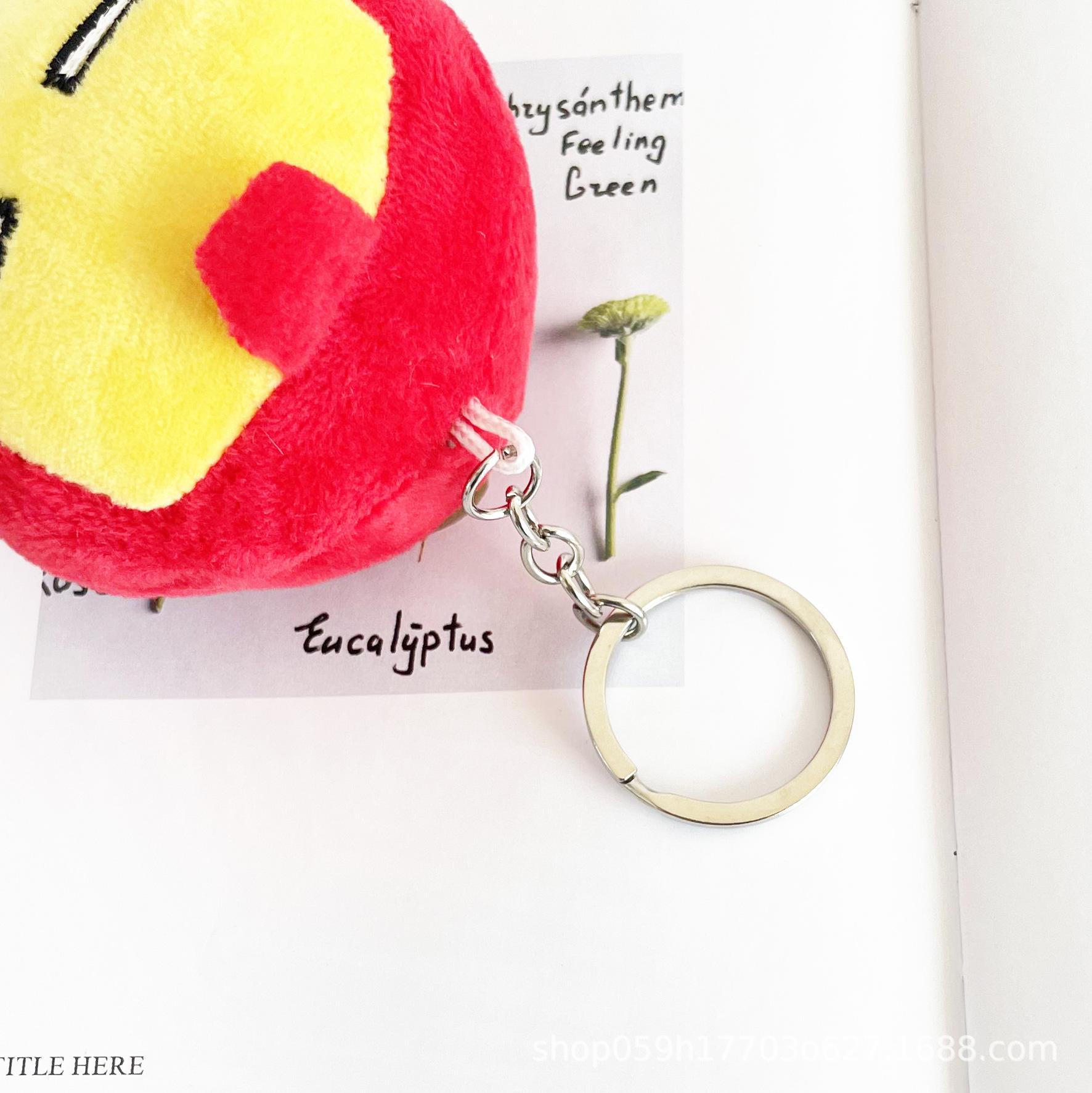 Net Celebrity Avengers Pendant: Small Spider-Man Plush & Iron Man Figure Keychain Hulk