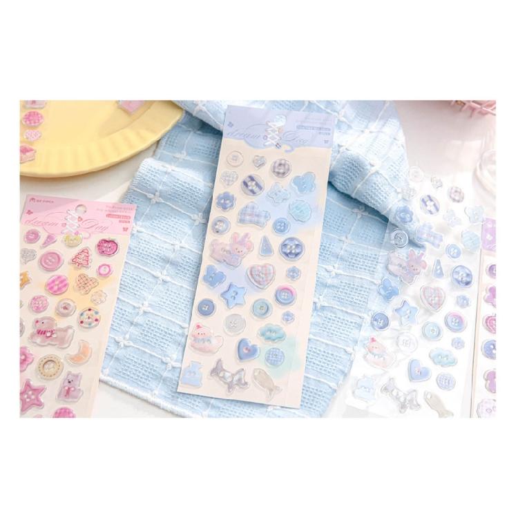 Geprägter Dekorativer Aufkleber Wasserfester Klebe-PVC-Aufkleber für Notizbuch, Tagebuch, Planer, Scrapbooking, Fotoalbum