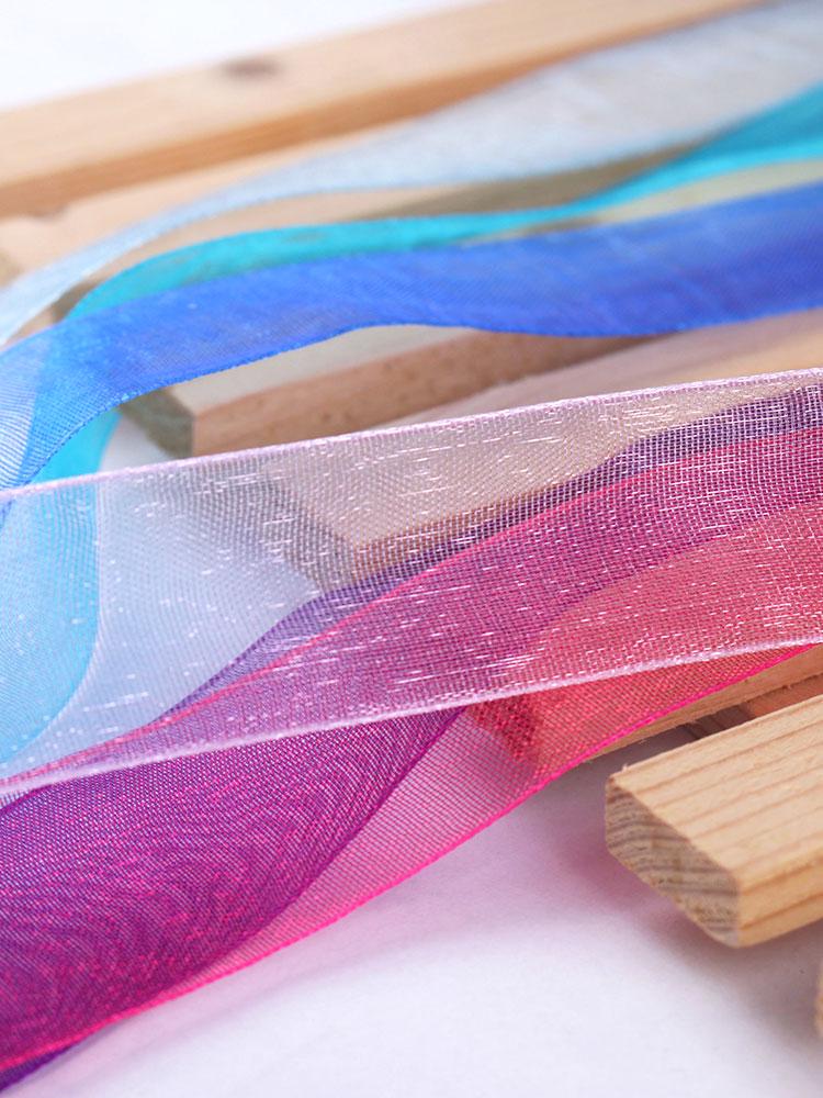 2cm Transparent Gauze Ribbon for Gift Boxes, Cake Decorations, Headbands, and Dance Streamers