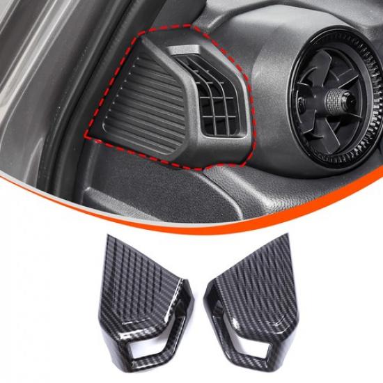 ABS Carbon Fiber Dash Side Air Vent Trim Cover For Land Cruiser LC250 2024