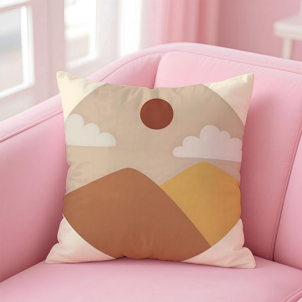 C-Classic S-Sunrise C-CartoonS Cushion Cover Comfortable Reversible Pillow Cover Ideal for Car Sofa Bedroom & Beyond