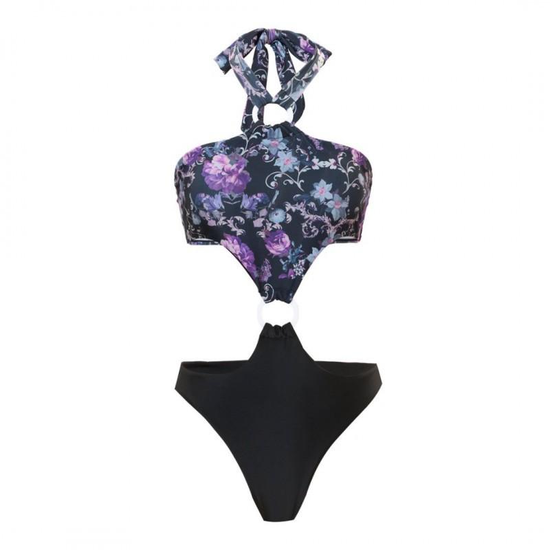 Two-piece Swimming Jumpsuit Swimsuit Women Pool Beach Party Fashionable Sexy Long Dress S