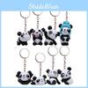 Set Panda Keychain With Creative Animal Shape For Collectors And Gifts Office