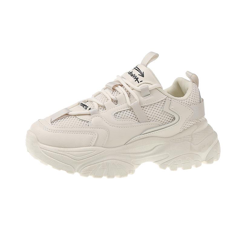 Platform dad shoes women's 2025 new autumn women's shoes street shot small people show height ins trendy sports style casual shoes
