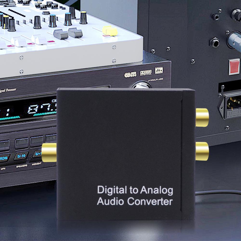 Digital To Analog Audio Converter Digital Coaxial SPDIF To Analog RCA 3.5mm Jack Optical To L/R DAC Decoder