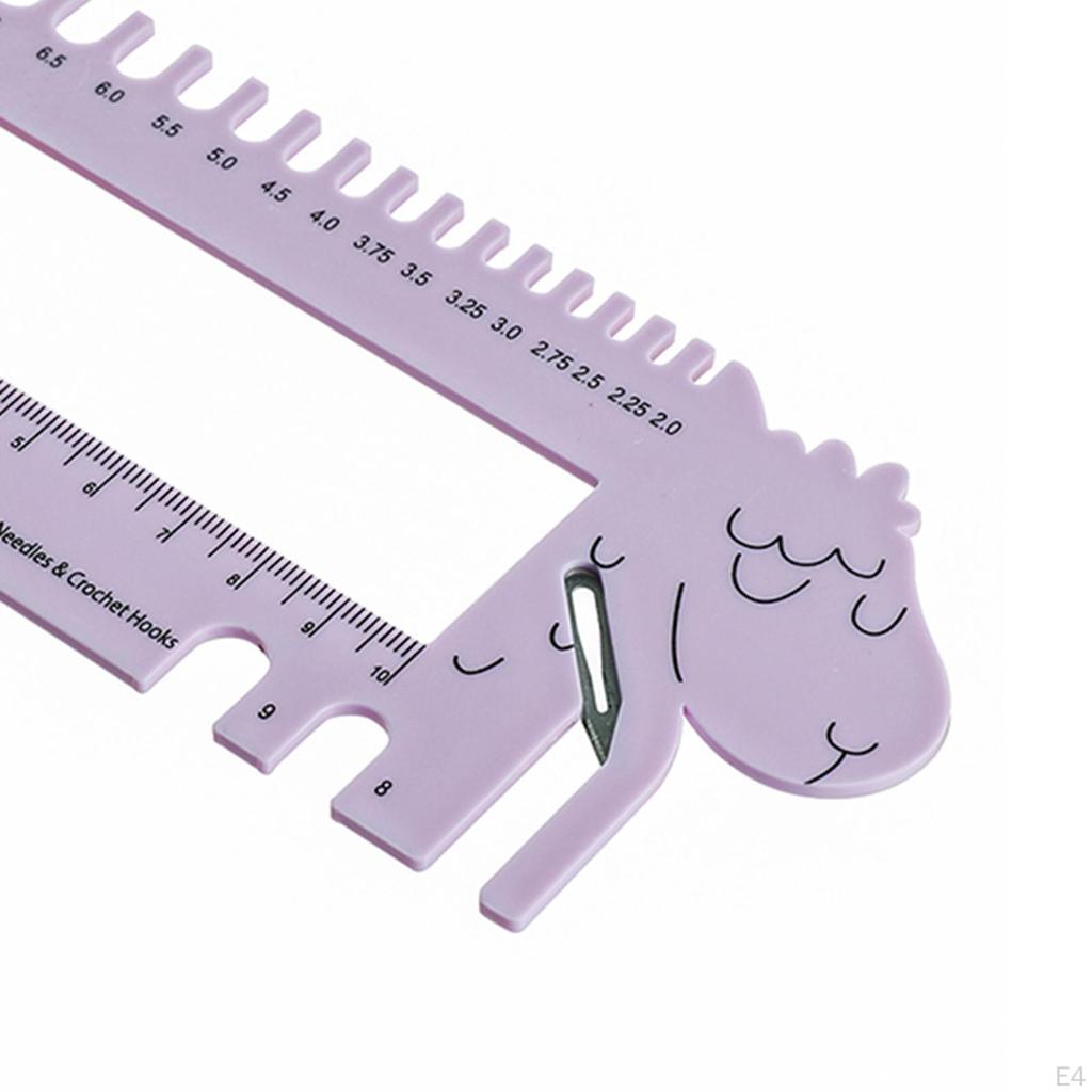 Riglă de măsurare 2.0mm-12.0mm Croșetat pentru tricotat Instrumente de cusut