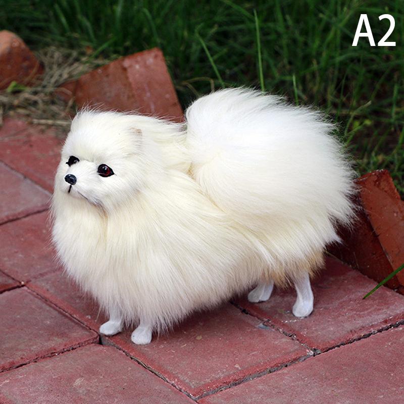 Realistic Pomeranian Simulation Toy Dog Puppy Lifelike Companion Toy Handcrafted Drop Dog Pet Toys Simulation Stuffed