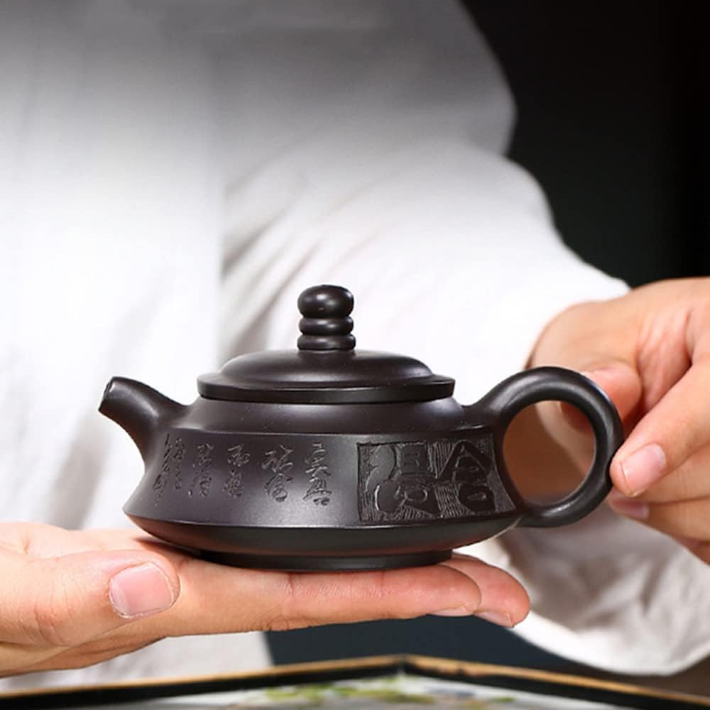 140ml Yixing Purple Clay Teapot Handmade Filter Kettle Chinese Tea Set Tea Ceremony