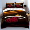 Flaming basketball logo design. Bedding sets Duvet cover sets Duvet covers Pillowcases(1*Duvet Cover 2*Pillowcases without duvet insert)