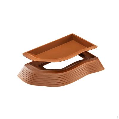 Aquarium Ornament for Reptiles with Water Dish And Feeding Area Tortoise Snake