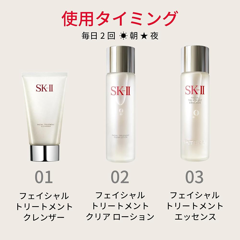 SK-II Exfoliating Facial Treatment Clear Lotion, 160mL, Fragrance-Free, Contains Sodium Hyaluronate, AHA, and Pitera