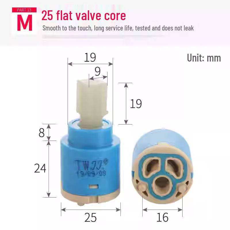Jiujiu Ceramic Hot & Cold Mixer Faucet Cartridge Replacement (35/40)