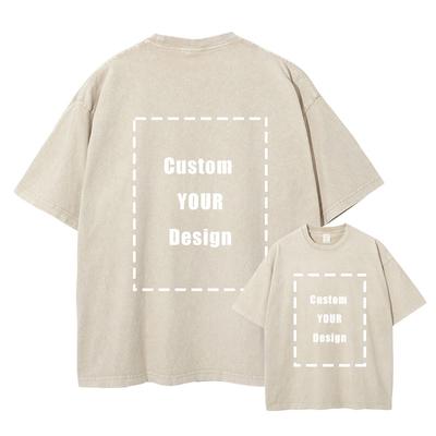 T-shirt Lavate Vintage Personalizzate DIY03 T Shirt Oversize Streetwear Manica Corta Top Personalizzati T-shirt Uomo Donna 100% Cotone