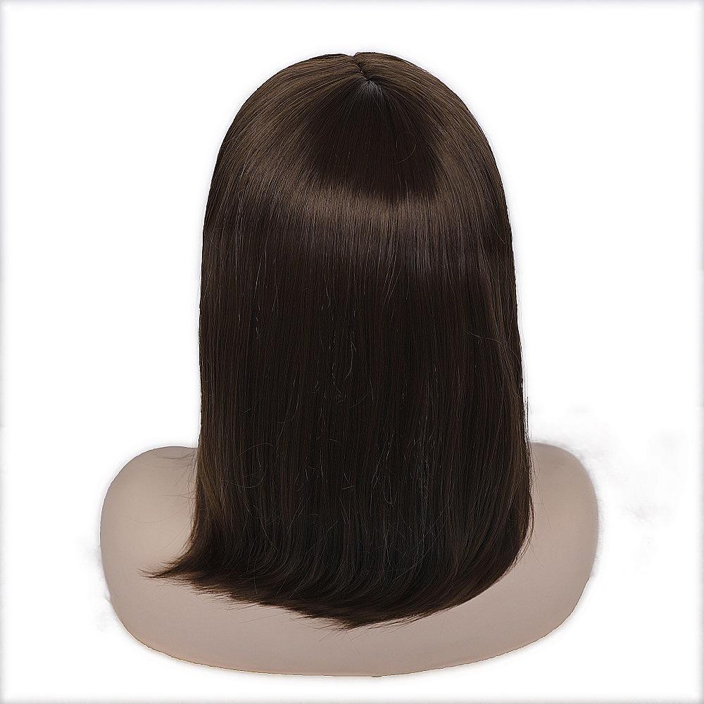 Chocolate Colored Medium Long Straight Hair