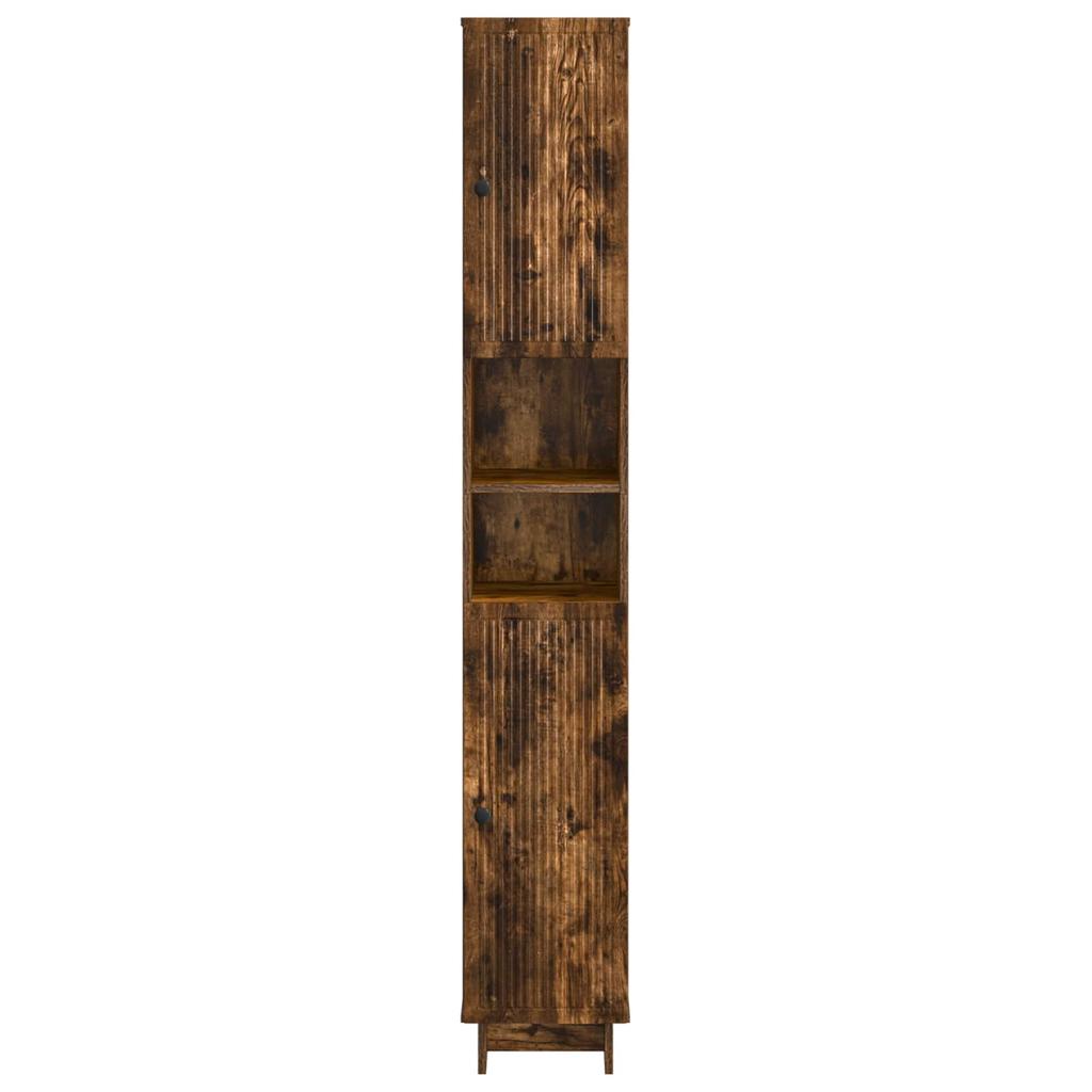 Bathroom Cabinet with Open Shelf EDE Smoked Oak
