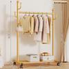Mobile Floor-Standing Clothes Rack for Bedroom, Balcony, and Dorm – Indoor Hanging and Drying Solution.