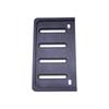 Bolt-On Motorcycle License Plate Bracket, Side-Positioned Rear Plate Mount Black Aluminum and Multiple Slots
