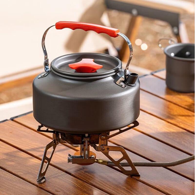 Portable 1.1L Aluminum Camping Kettle